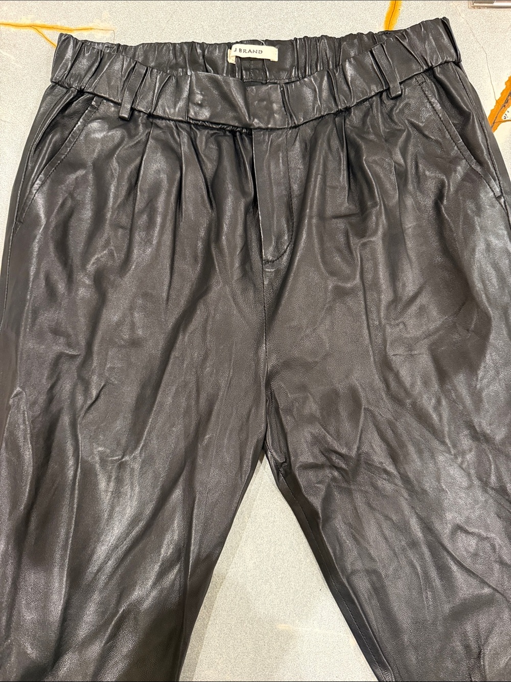 J Brand Black Leather Pants